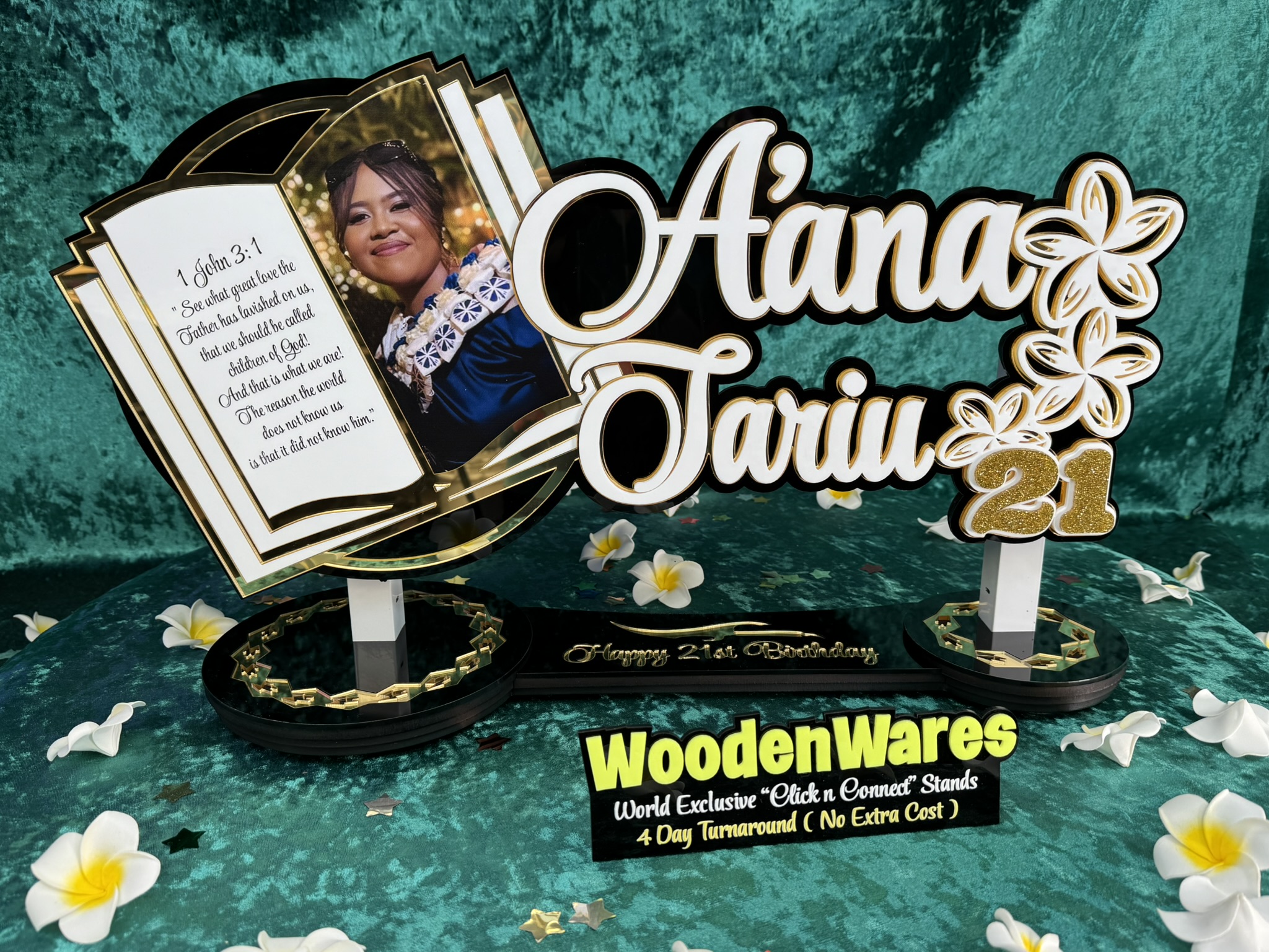 Upscale Bible with Frangipanis – from $760 NZD