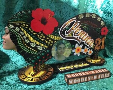 Decorative key with bright details