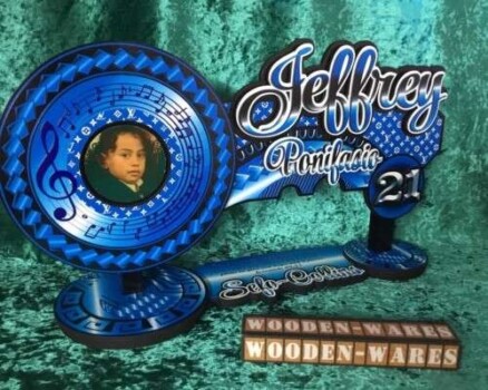 Birthday key with bright colors