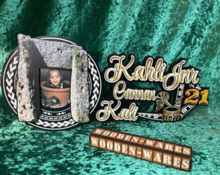 Key with decorations