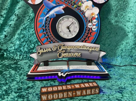 Polished wooden birthday key