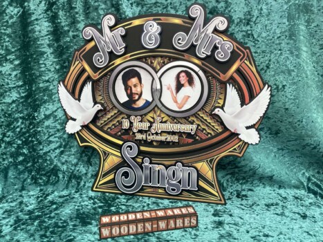 Anniversary wooden key