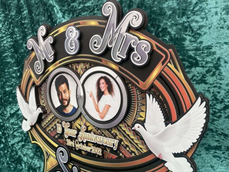 Engraved birthday key